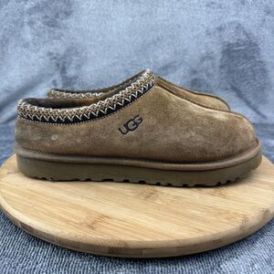 UGG Tasman Shoes Womens Size 10 Brown Suede Shearling Slip-On Slippers Mules